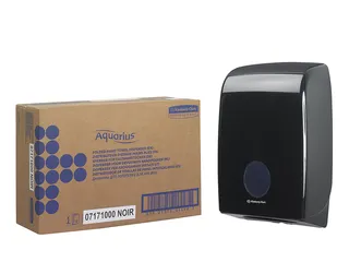 Handdoekdispenser Aquarius voor i-vouw zwart 7171 - 2