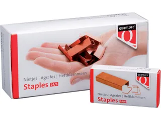 Nieten Quantore 24/6 verkoperd 1000stuks - 1