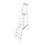 Lichte Burotrap Aluminium 8 Treden Platform 25x25cm H 1,7 m