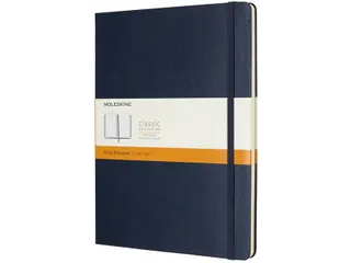 Notitieboek Moleskine XL 190x250mm lijn hard cover sapphire blue - 1