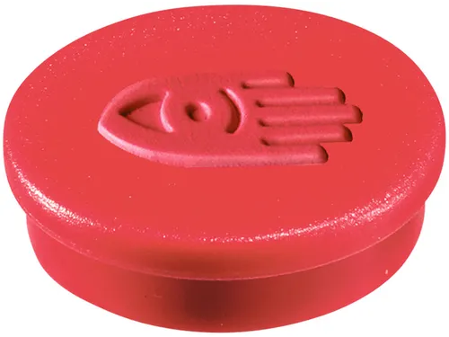 Magneet Legamaster 30mm 850gr rood 4 stuks