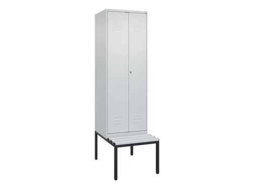 locker voor scheiding van kleding,HxBxD 2120x600x815mm,2vak
