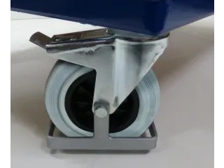 voetbescherming,v. zwenk-/bokwiel,v. wiel Ø 125mm,staal verzinkt - 1