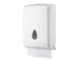 Handdoekdispenser Midi Kunststof Wit C-vouw Z-vouw