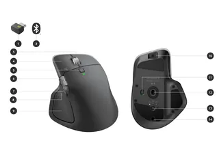 Logitech MX Master 4 Business 910-007617 draadloze muis 8K DPI - 3