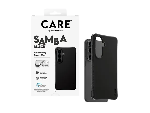 PanzerGlass CARE by Samba Case Black w. Qi Samsung Galaxy S26+,