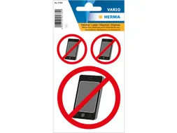 Waarschuwing Etiket Herma 5784 Telefoon Verboden 3 stuks