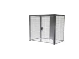magazijnbox HxBxD 2 1x2 45x1595m gaaswanden dubbele openslaande deur