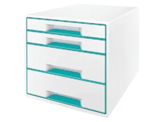 Ladenblok Leitz WOW Cube 4 laden wit/ijsblauw - 1