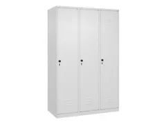 armoire vestiaire noir et blanc HxlxP 1850x1200x500mm 3compart.