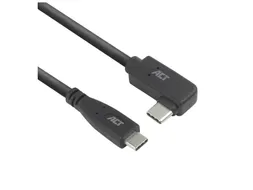 Kabel ACT USB-C standaard naar USB-C hoek 10Gbps 1m