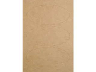 Ovale etiketten Avery kraft - 2