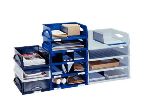 Sorteerbak Leitz 5231 Sorty met klep blauw A4