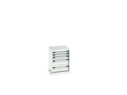 ladekast HxBxD 700x525x525mm 5laden romp RAL7035 front RAL7035