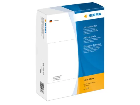 Herma 4332 Adresetiketten voor Schrijfmachines los 148x105mm 500 stuks