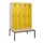 locker met bank,HxBxD 1950x1200x815mm,4vak,vak B 300mm,draaigrendel