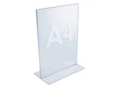 Folderhouder A4 Acryl Staand T-Voet