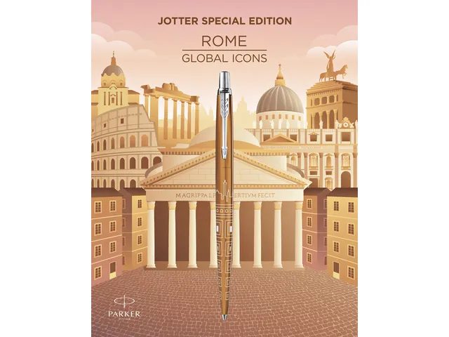 Stylo bille Parker Jotter Edition spéciale Rome bronze CT Medium