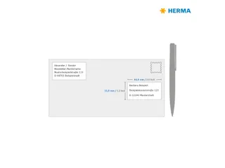 HERMA 4262 Premium etiketten A4 64,6x33,8mm Wit 2400 stuks - 4