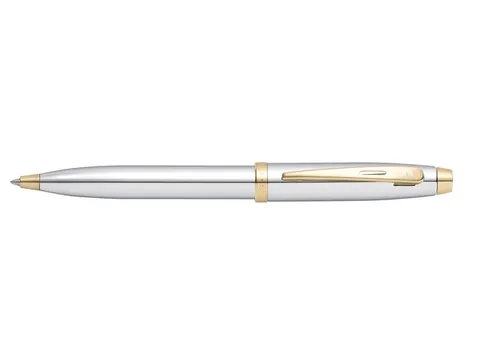 Balpen SHEAFFER 100 E9340 Bright chrome gold tone