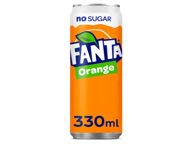 Frisdrank Fanta orange zero blik 330ml