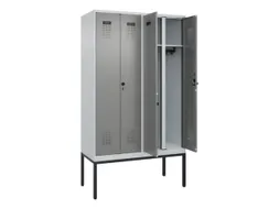 locker voor scheiding van kleding,HxBxD 2120x1200x500mm,4vak