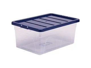 Opbergbox 38 Liter Transparant Blauw - 1