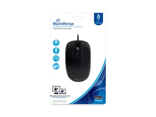 MROS211 Optische muis 3 knoppen bedraad Zwart - 4