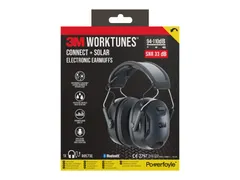Oorkap 3M WorkTunes Connect en Solar Bluetooth 33dB zwart