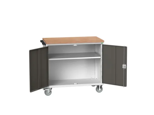 werkbank,verrijdbaar,HxBxD 980x1050x600mm,multiplexblad