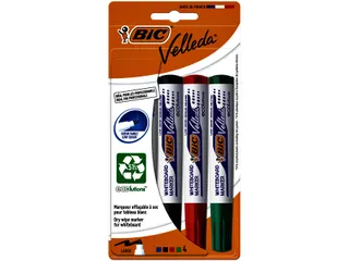 Viltstift Bic Velleda 1704 whiteboard rond large assorti 4 Stuks - 2