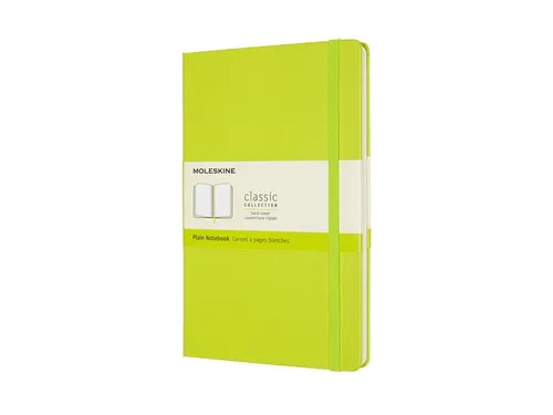 Notitieboek Moleskine large 130x210mm blanco hard cover lemon green