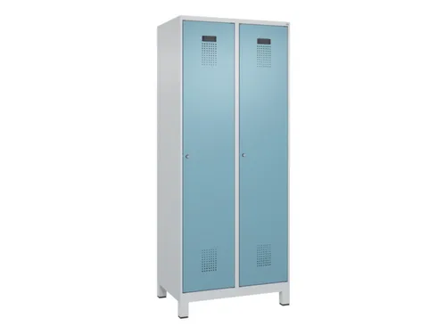 locker,HxBxD 1950x800x500mm,2vak,vak B 400mm,cil.-slot,voeten