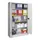 Vouwdeurkast 1950x1200x400mm 4legborden Verzinkt Ral7035 Front Ral7035
