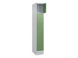 lockerkast,HxBxD 1950x300x500mm,1x5vakken,vak B 300mm,cil.-slot,sokkel