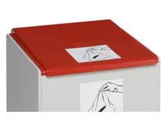 Deksel Voor Afvalverzamelaar 60L Rood