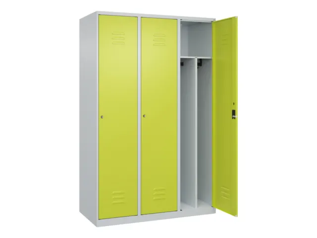 locker voor scheiding van kleding,HxBxD 1850x1200x500mm,3vak
