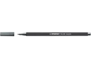 Viltstift STABILO Pen 68/805 medium metallic zilver - 1