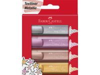 Markeerstift Faber-Castell metallic blister à 4 stuks assorti