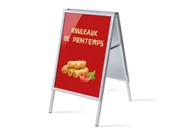 Stoepbord A1 complete set met print "Rouleaux de printemps"