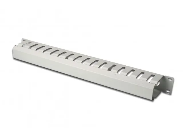 1U Kabelbeheerpaneel Met Afneembaar Achterpaneel 44x483x68mm Grijs