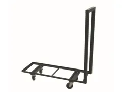 Chariot de ransport pour conteneurs Cadre acier Noir 4 roulettes