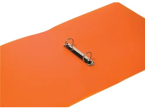 Ringmap A4 PP 2 Ringen 25mm Transparant Oranje