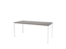 Domino Basic Tafel Vaste Hoogte 1800x800mm Logan Eiken 25mm Wit 4-Poot