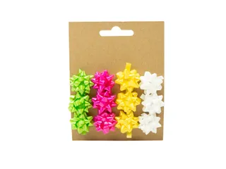 Mini strikken groen/roze/geel/wit 12 stuks - 2