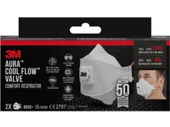 Aura Comfort Cool Flow stofmasker FFP3 2 stuks