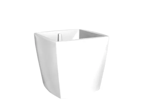 plantenpot,trapeziumvormig,PE,signaalwit,HxBxD 900x1000x1000mm,380l