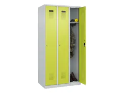 locker,HxBxD 1850x900x500mm,3vak,vak B 300mm,cil.-slot,staand op vloer