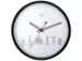 Horloge murale NeXtime 'Worldtour' Ø30cm plastique noir