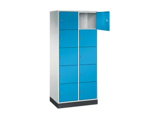 grootvolume-lockersysteem,RAL 7035/RAL 5012,HxBxD 1950x820x500mm - 1